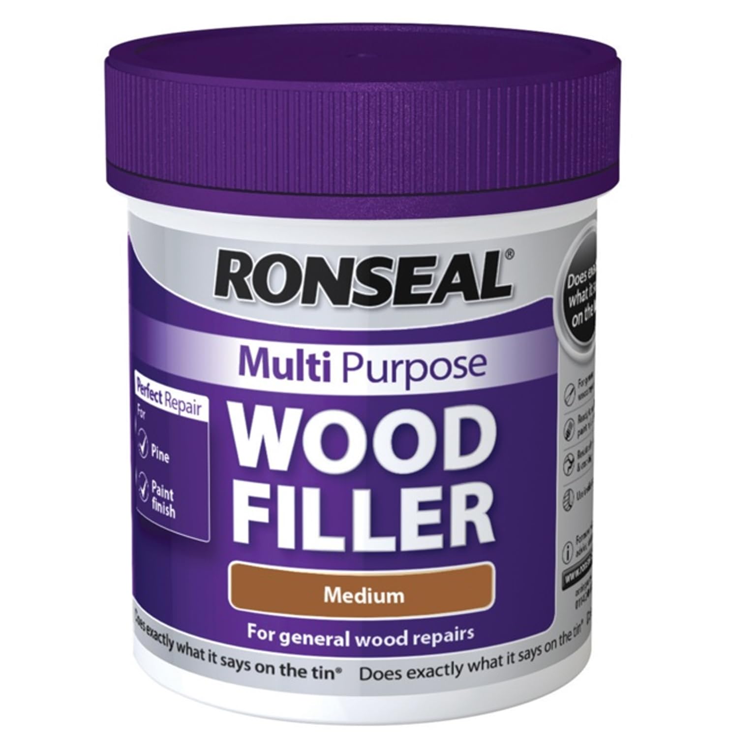 Multi Purpose Wood Filler 250g – Medium | Strong Repair Filler for Wood, Doors & Furniture | Easy Sand, Paintable, Interior & Exterior Use