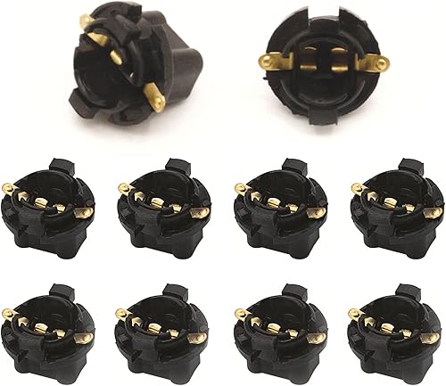 PA Panel de instrumentos LED T10 194 158#555 con orificio de 5/8 pulgadas, conector de 2 pines 2973932 5655006 LS132, base de instrumentos de cuña