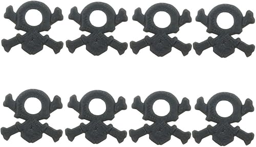 Miniatura 10 de Bastens Arandelas redondas negras de 8 piezas para coche y camión RC escala 110 compatible con Traxxas 1815 Losi HPI Axial Wraith SCX10