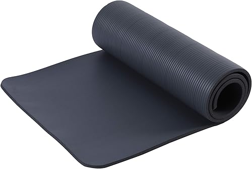 Miniatura 2 de HolaHatha Tapete de yoga de alta densidad de 72 pulgadas de alto x 24 pulgadas de ancho, 0.5 pulgadas de grosor, antideslizante, para gimnasio en