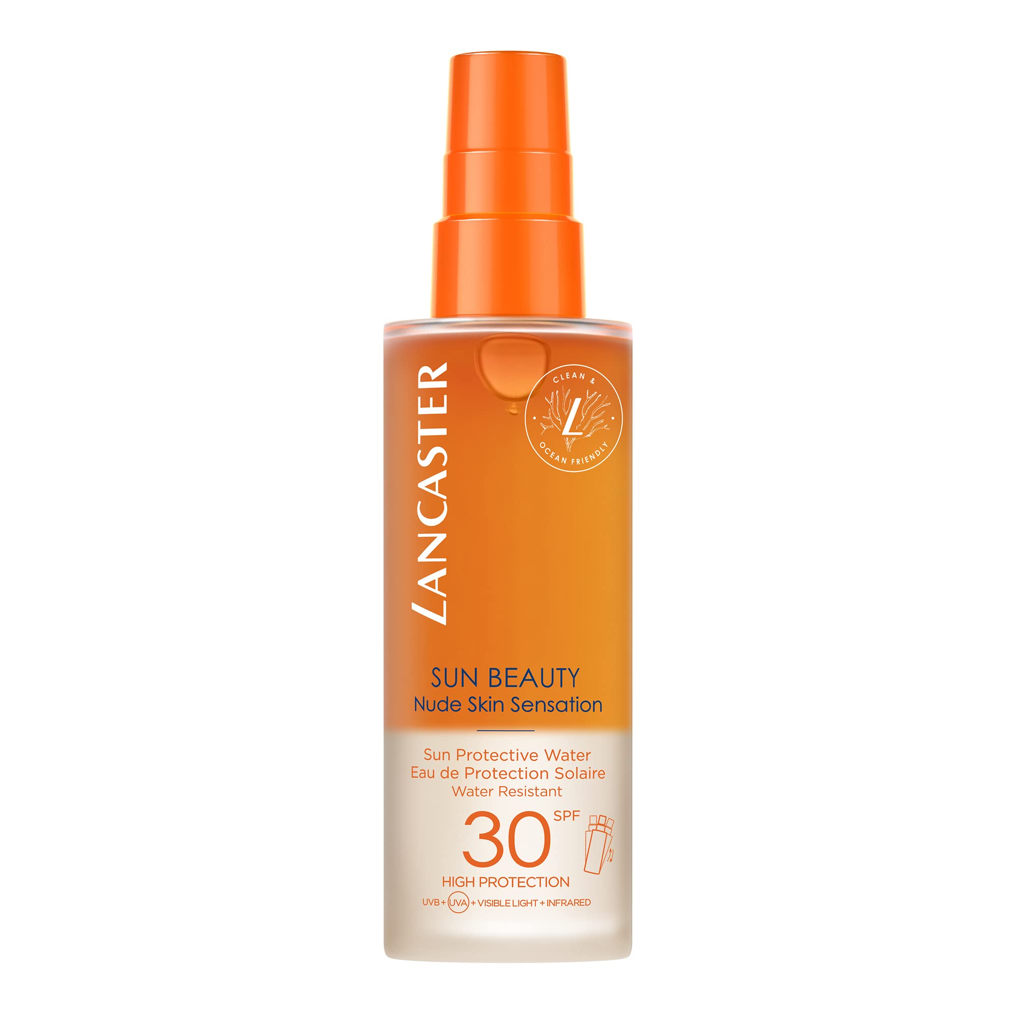 Lancaster Sun Beauty Body Water 150ml | Photoaging Control | Nude Skin Sensation | Broad Spectrum Sun Protection | Water and Sweat Resistant Spray | Suitable for All Skin Types