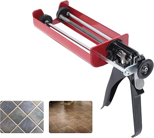 Miniatura 9 de XUANIIIL Pistola epoxi doble de 13.5 fl oz13.5 fl oz (relación de mezcla 11), pistola profesional de calafateo de doble cartucho, aplicador de doble