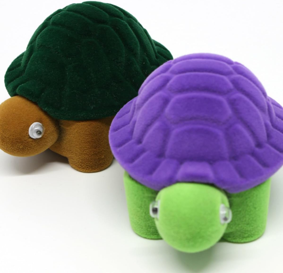 2pcs Tortoise Shape Jewelry Case Portable Storage Box for Women image 2
