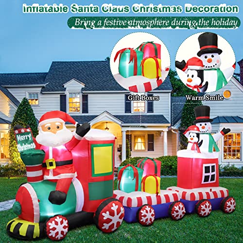 Décorations de cour gonflables de Noël pour illuminer votre jardin
