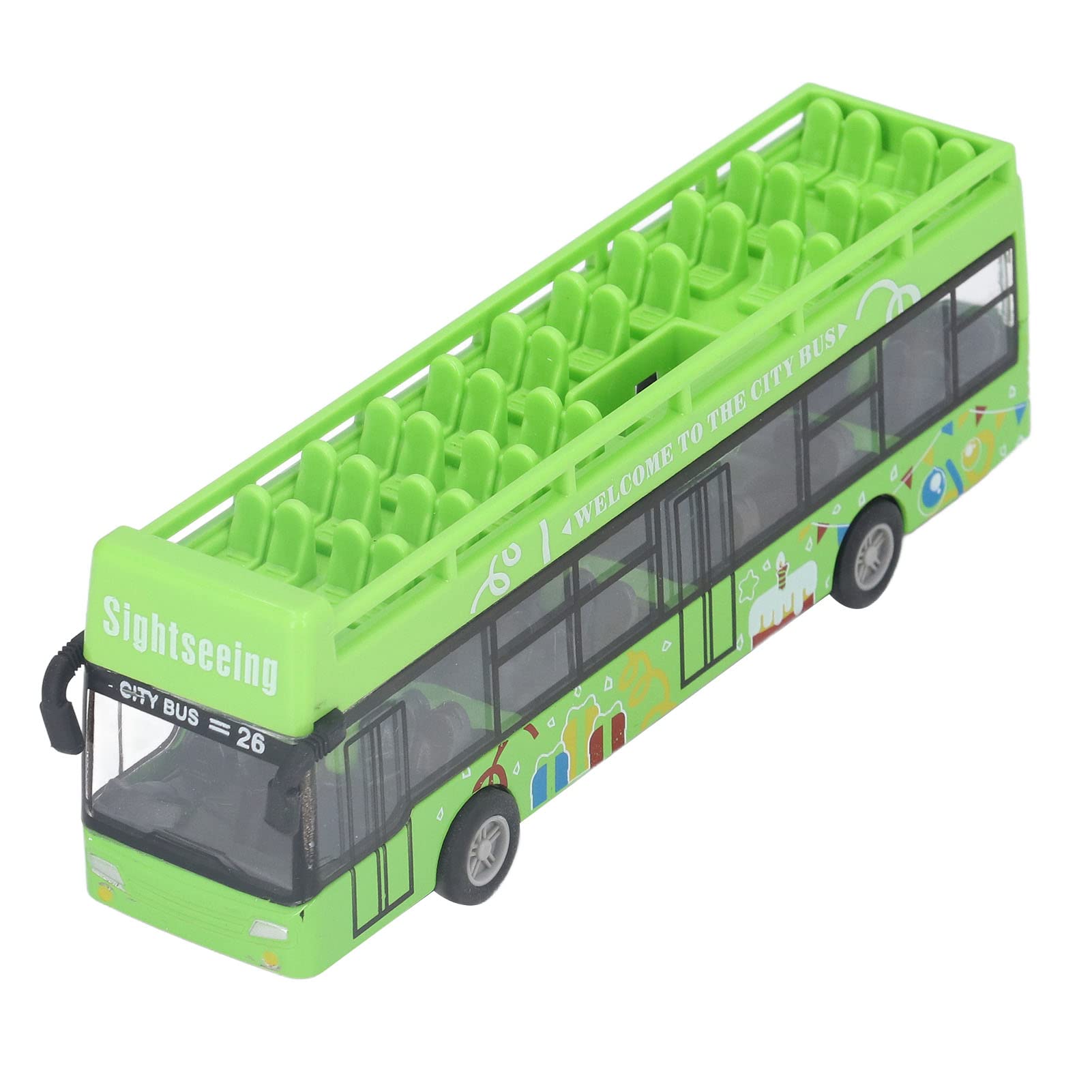 YOSOO Modèle de bus de tourisme Miniature Simulation Alliage Tour Bus Modèle Pull-Back Voiture YOSOO Modèle de bus de tourisme Miniature Simulation Alliage Tour Bus Modèle Pull-Back Voiture