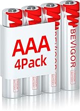 BEVIGOR AAA Lithium-Batterien 4 Stück, 1.5V 1200mAh High Capacity Batterien, Nicht wiederaufladbare AAA-Batterien, geeignet für Taschenlampen, Spielzeug und andere Arten von Haushaltsgeräten
