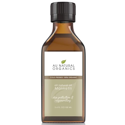 Au Natural Organics Aceite de MankettiMongongo - Humectante natural extra virgen para piel, cara, cuerpo, uñas y cabello, sin refinar, sin OMG,