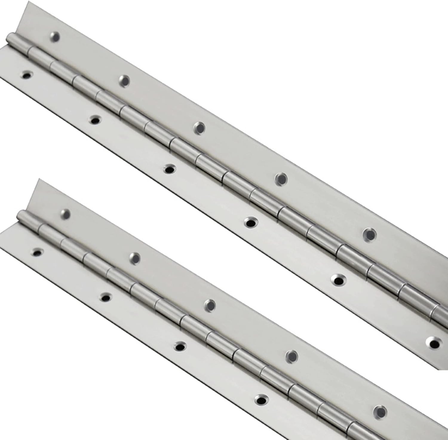 2PCS Piano Hinge 30 Inch Stainless Steel Continuous Hinge with Holes