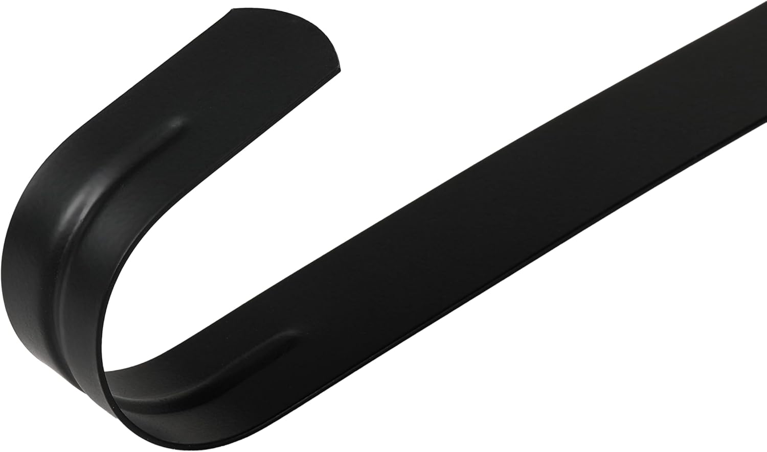 Wreath Hanger for Front Door, Slim Over The Door Hook, Easy to Use and Reusable Holiday Wreath Holder for Christmas, Thanksgiving, Halloween and Daily Décor (12" Black, 1)