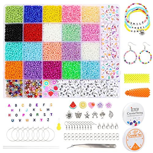 INTERESSANTE PROGETTO ARTIGIANALE: le vivaci perle color arcobaleno non hanno limiti di stile. Puoi realizzare bracciali, collane, orecchini, cavigliere, fermagli per capelli, ciondoli portachiavi e ciondoli per borse.
