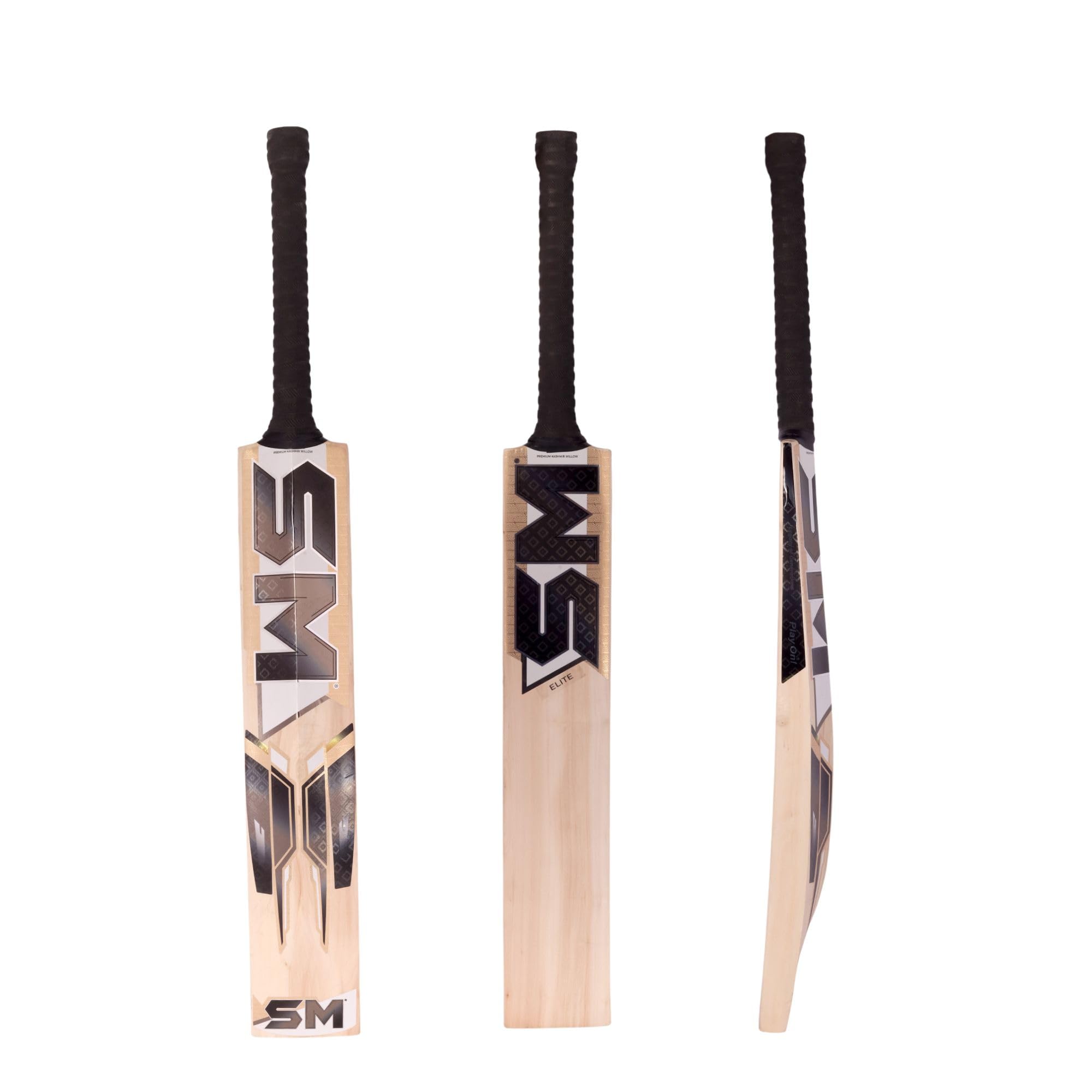 SM Elite Kashmir Willow Cricket Bat Senior SH | Top-Grade Willow | Massive Profile | Thick Edges | Rebound Technology | Superior Craftsmanship | Best-in-Range Kashmir Willow Bat Size SH-image-4