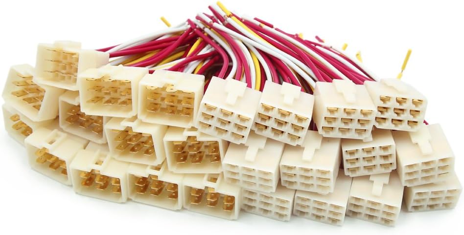 12 Sets 28cm Length 9 Terminals Male to Female Wire Connector for Car Vehicle (id: ab8 1d1 856 7de 733