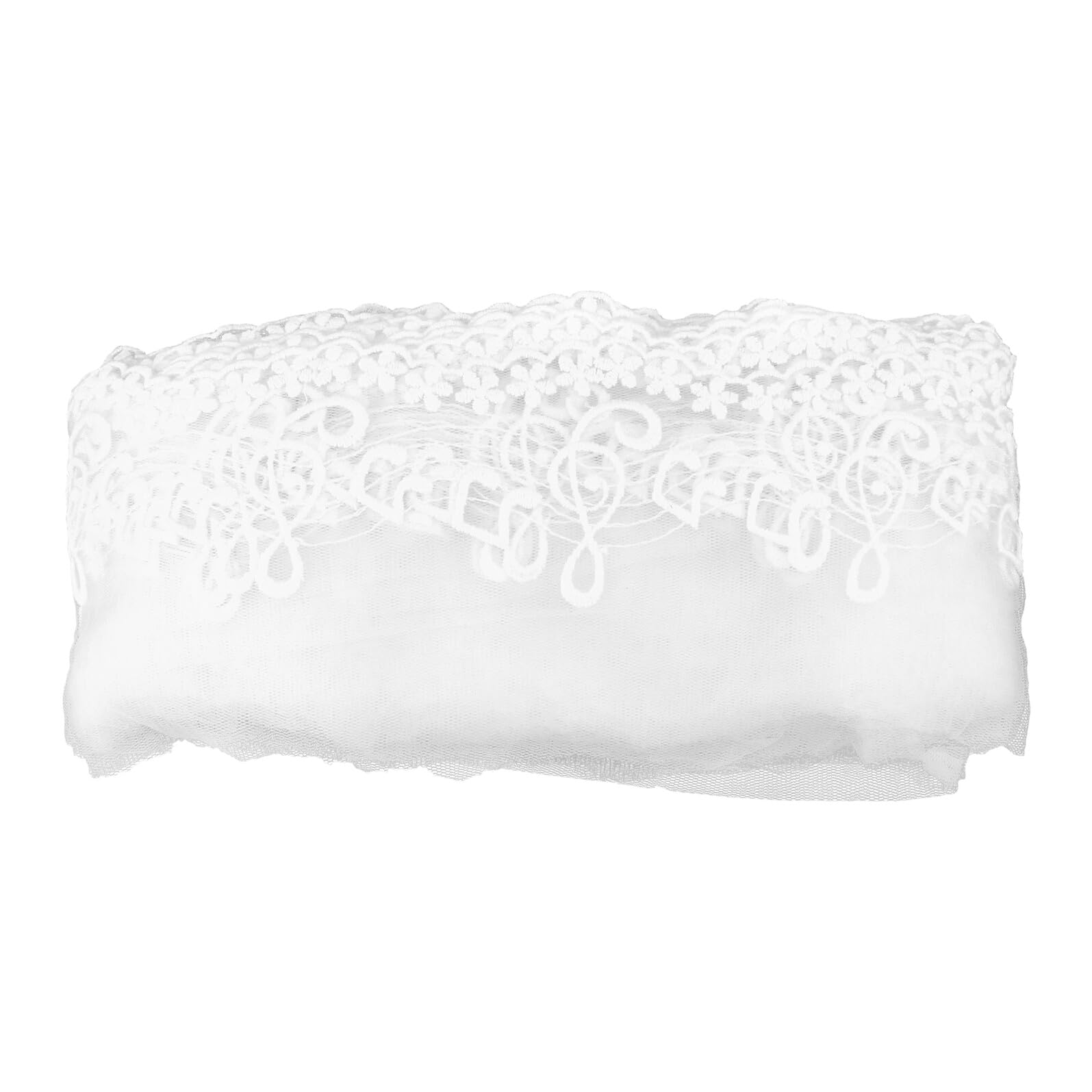 Dentelle blanche musique 20m ruban textile haut de gamme couture