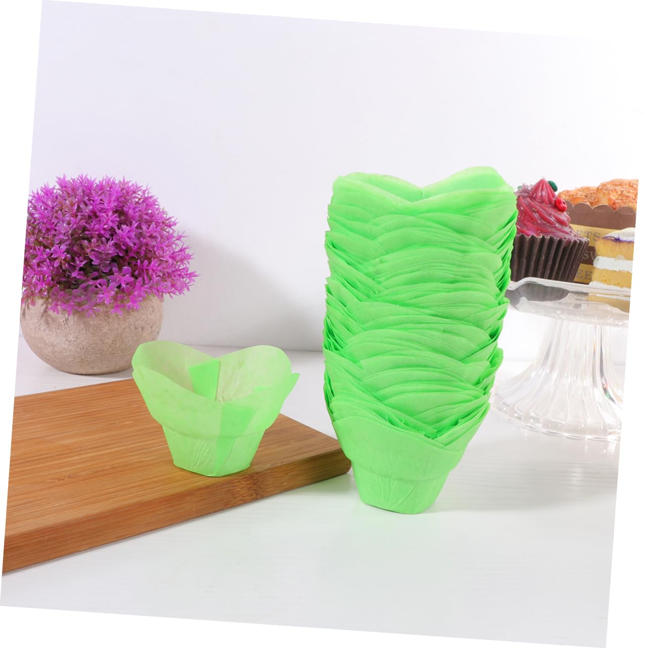 Amosfun 300 Pcs Moules À Muffins En Papier Mini Gobelets En Papier Pour Bonbons Doublure De Coupe De Gâteau En Tasse De Cuisson Doublure De Cupcake Mini De Muffins