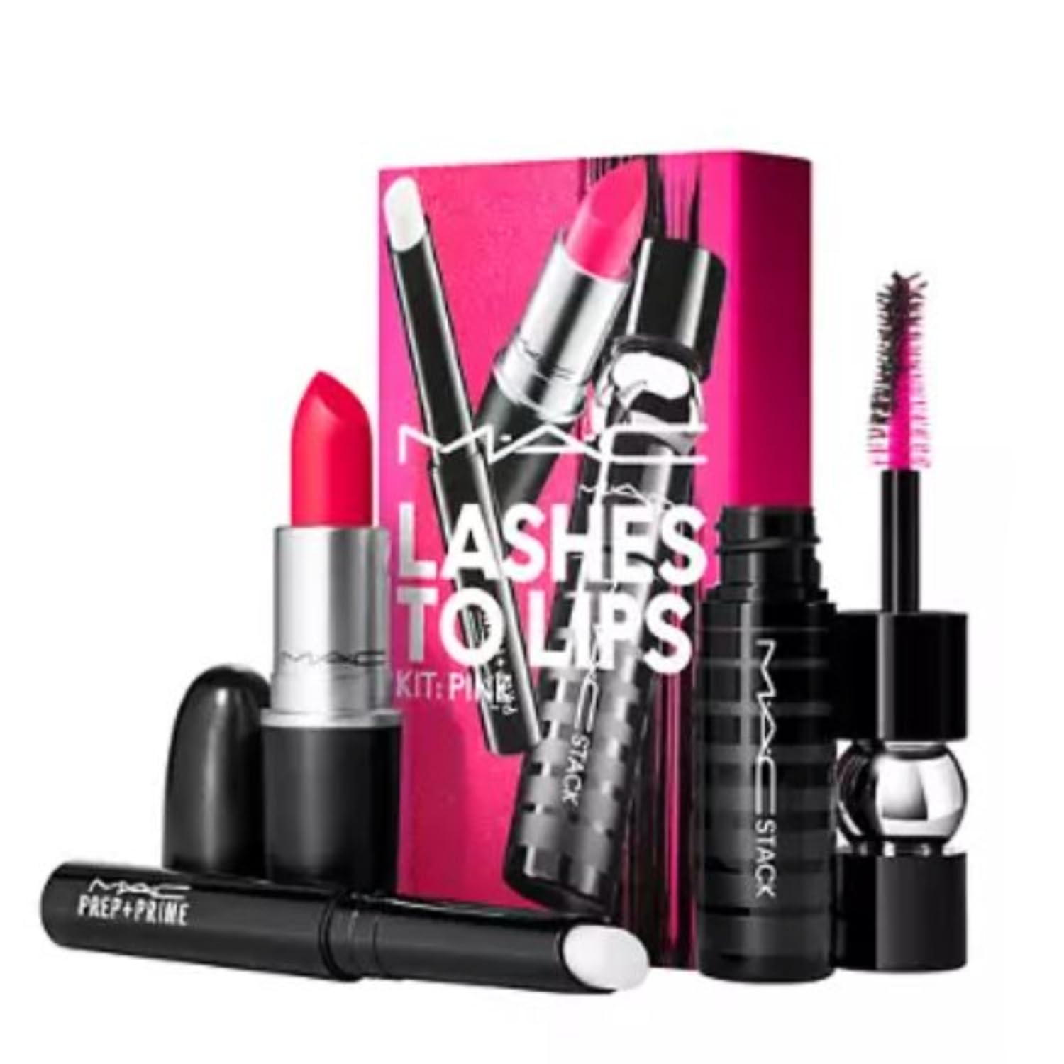 メイク道具・化粧小物 M.A.C MADE UP KIT Amazon.com : M.A.C Cosmetics Lashes To Lips Kit: Pink - Prep +