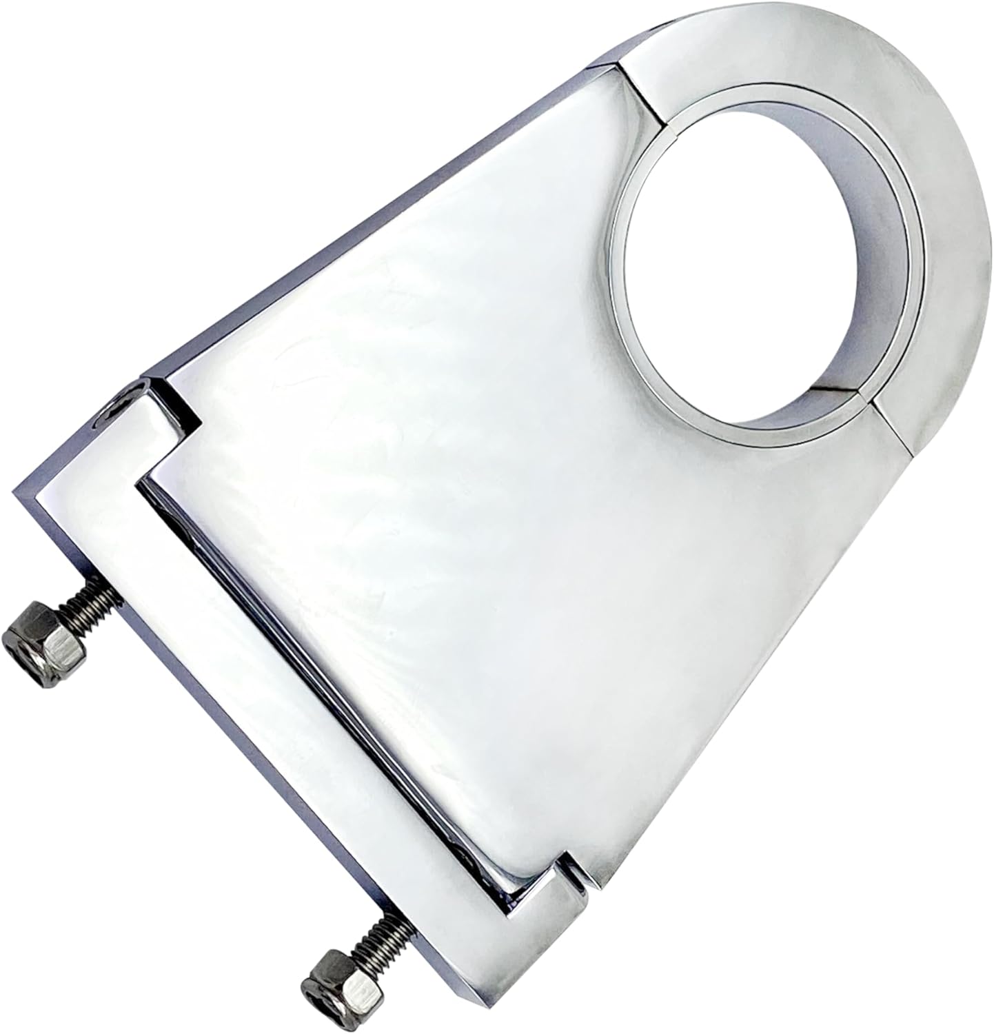 Chrome Aluminum Steering Column 3-1/2'' Drop & Swivel Fits 2'' & 2-1/4'' Steering Columns