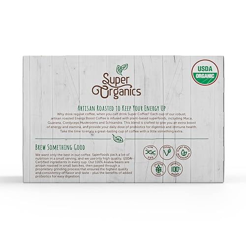 Miniatura 4 de Super Organics Paquete de 6 piezas de café y té, 72 unidades