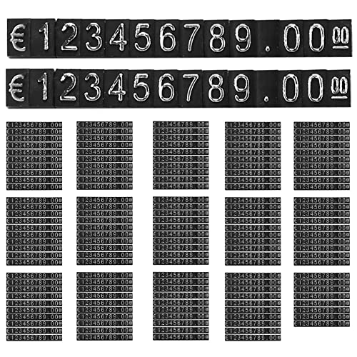 Cubes en plastique étiquettes de prix 150 ensembles réglables pour vitrine de bijouterie