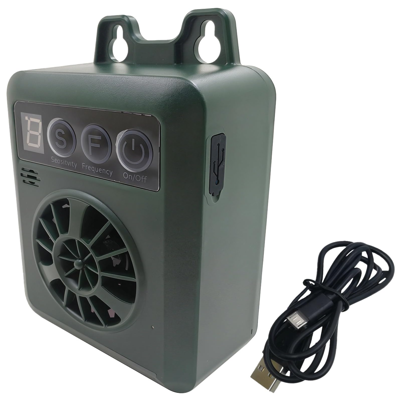 Dispositivo di controllo dell'abbaio del cane, silenziatore ultrasonico per cani con sensore attivato dal suono, 4 frequenze regolabili, portata effettiva di 50 ft / 15 metri, impermeabile