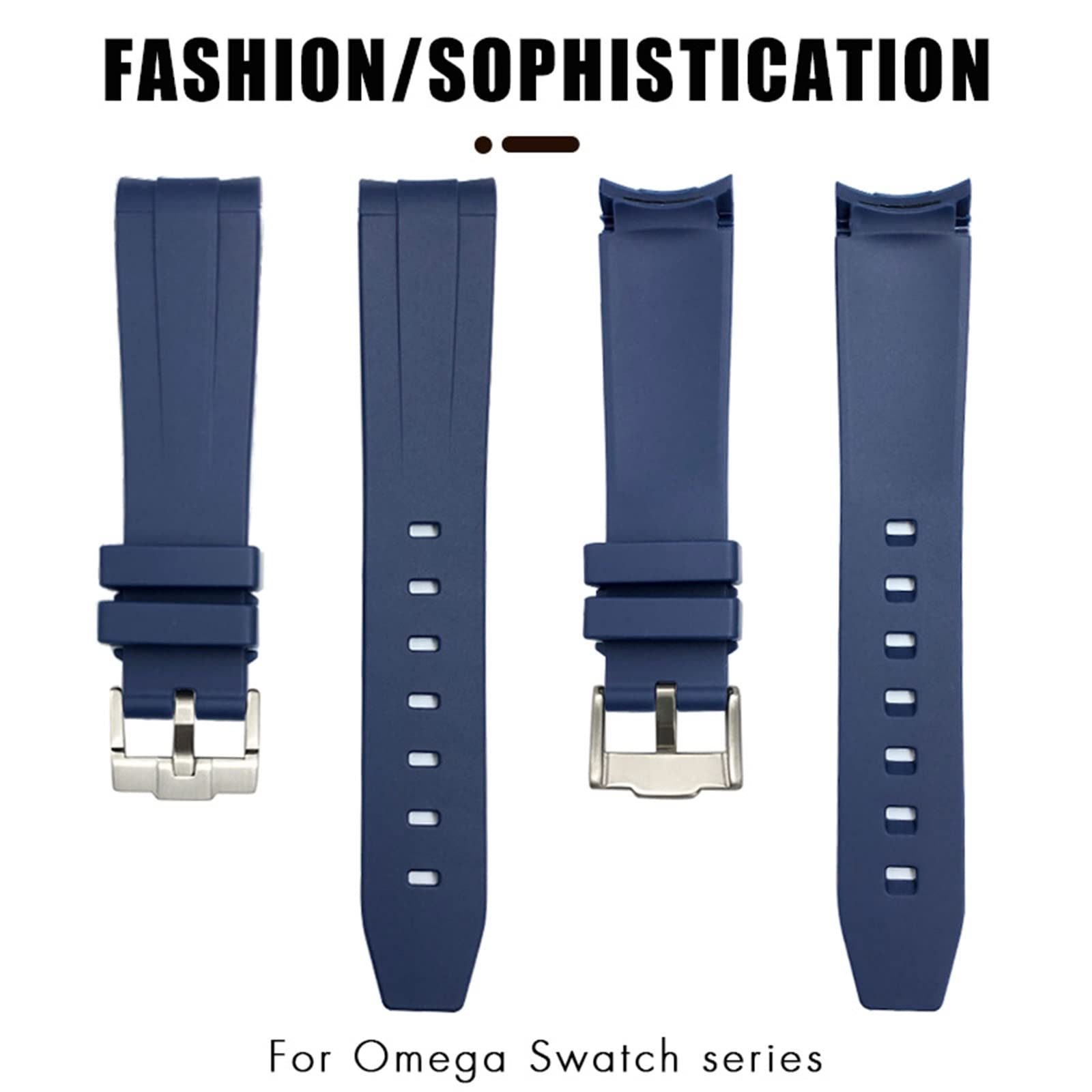 Amazon.com: CYSUE 18mm 19mm 20mm 21mm 22mm Rubber Watchband for
