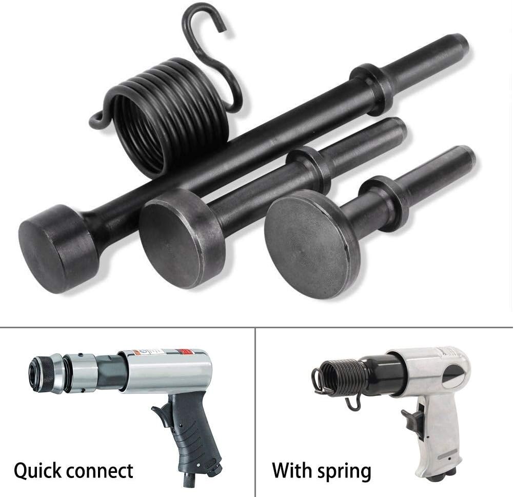 5 Pieces Pneumatic Bits Set Smoothing Hammer Air Chisel Bits Tools Kit with Spring by Kelife … …