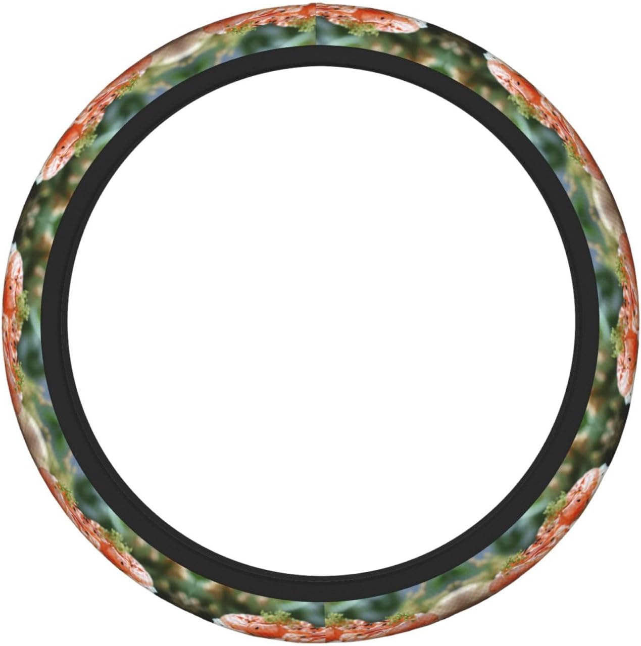 Fresh Salmon Sushi Universal Steering Wheel Cover for Cars, Steering Wheel Protective Cover, Double-Layer Thickened Steering Wheel Cover (15 inches in Diameter),