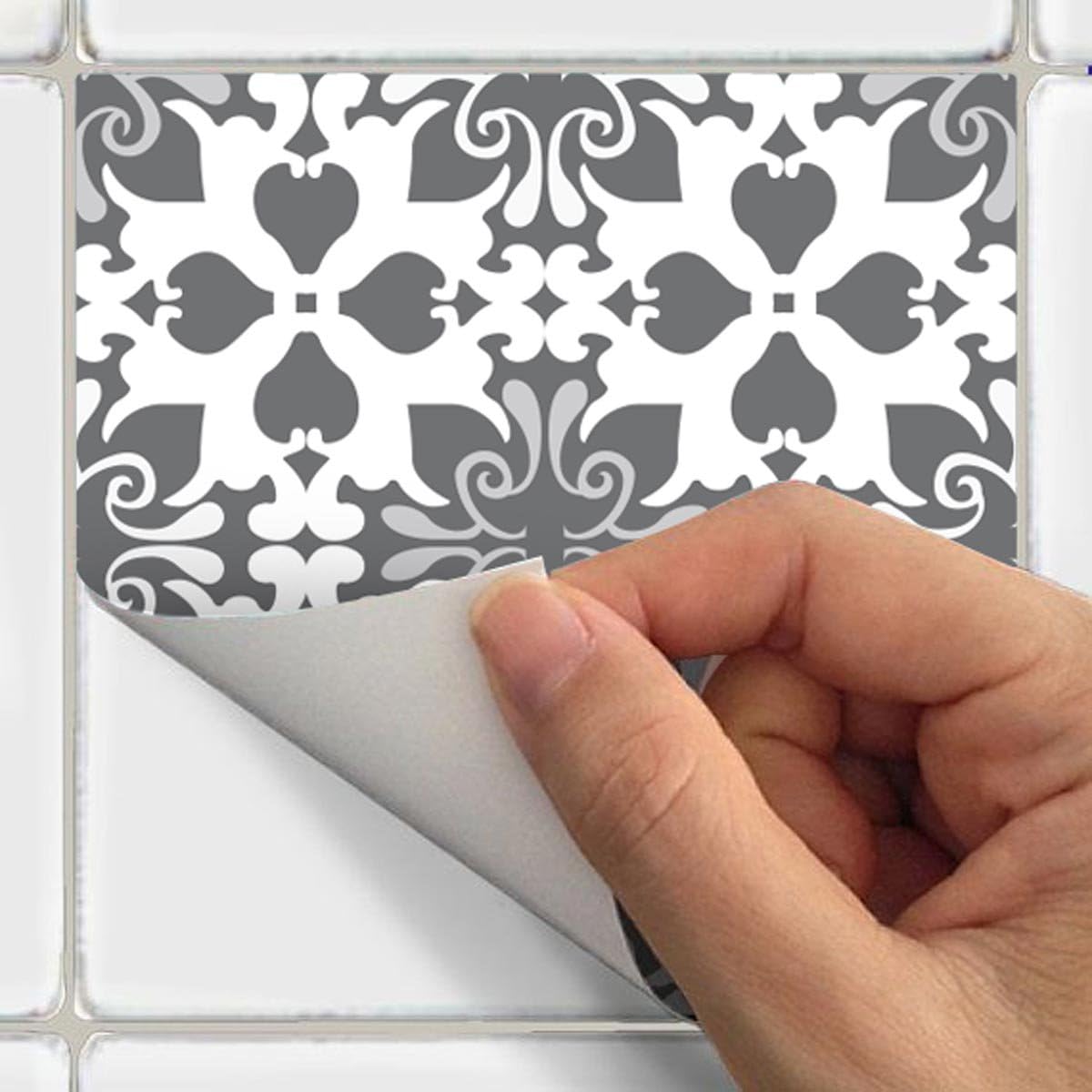 ambiance-Live col-rv-0371 _ 20 Adhesive Stickers Tiles, Multi-Coloured, 20 x 20 cm, Set of 9 Pieces