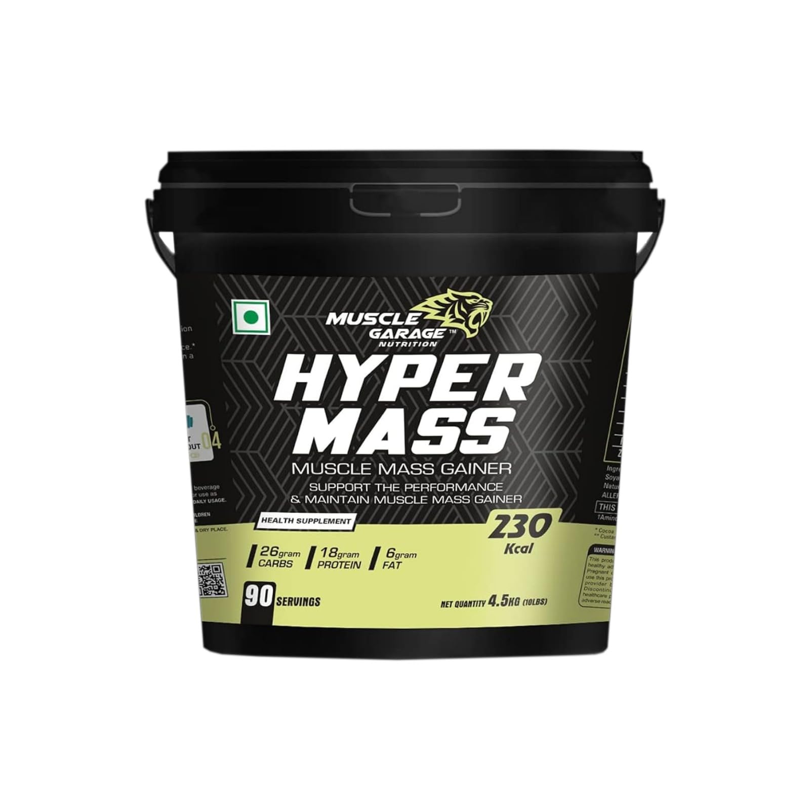 Hyper Mass Gainer | High Protein Lean Weight Gainer for Bulking & Muscle Growth | Chocolate Flavor | 4.5 kg
