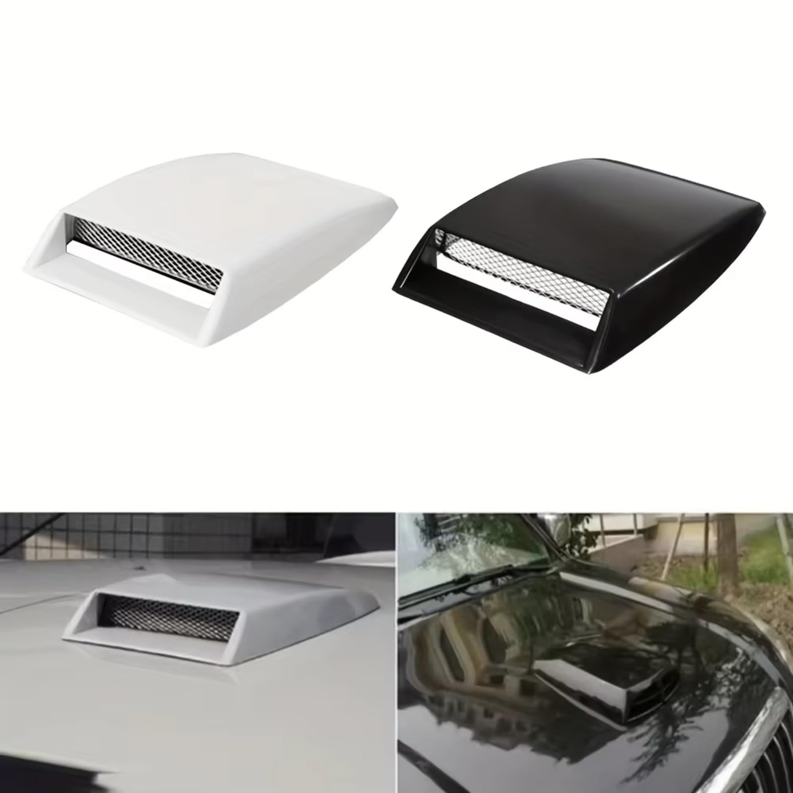 capot évent autocollant Garniture Universelle D'Entrée D'Air Capot Voiture Évent Autocollant Couverture Moteur Accessoire Automobile Décor Personnalisation Véhicule