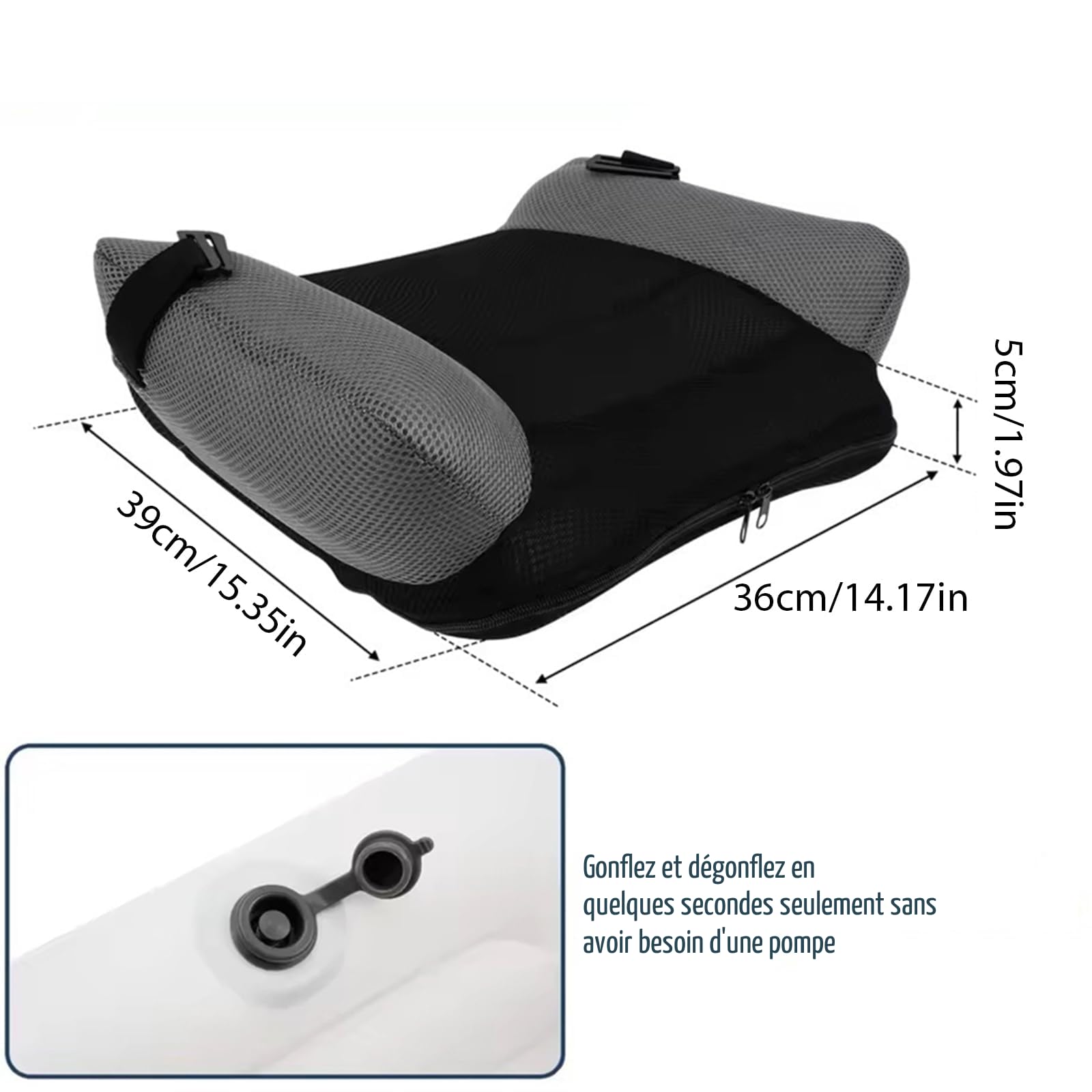 Coussin gonflable en PVC pour tout-petits, siège de voyage, rehausseur de voiture portable pour enfants