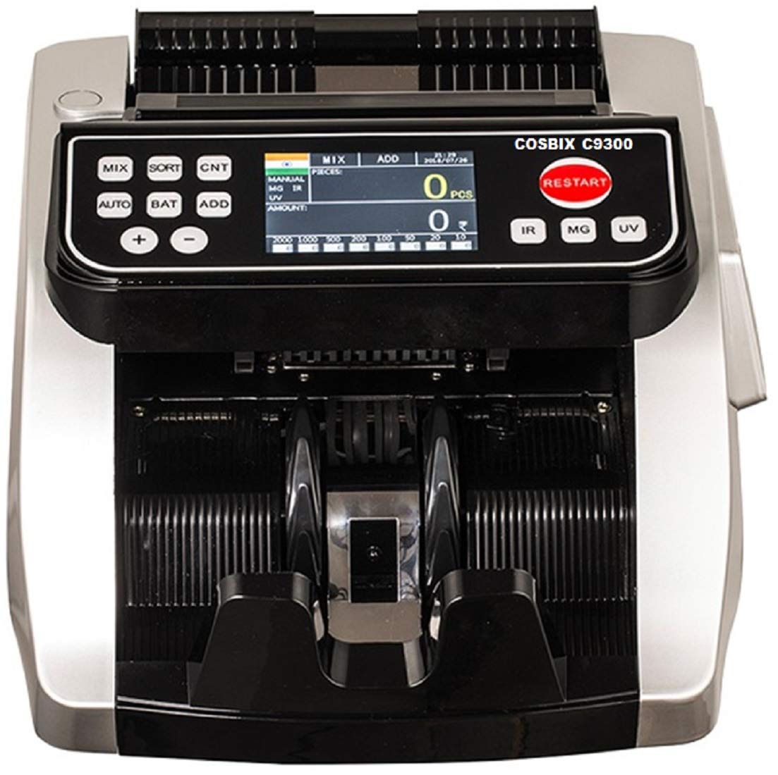 Buy Cosbix C9300 New Heavy Duty Mixed Note Value Counting Machine