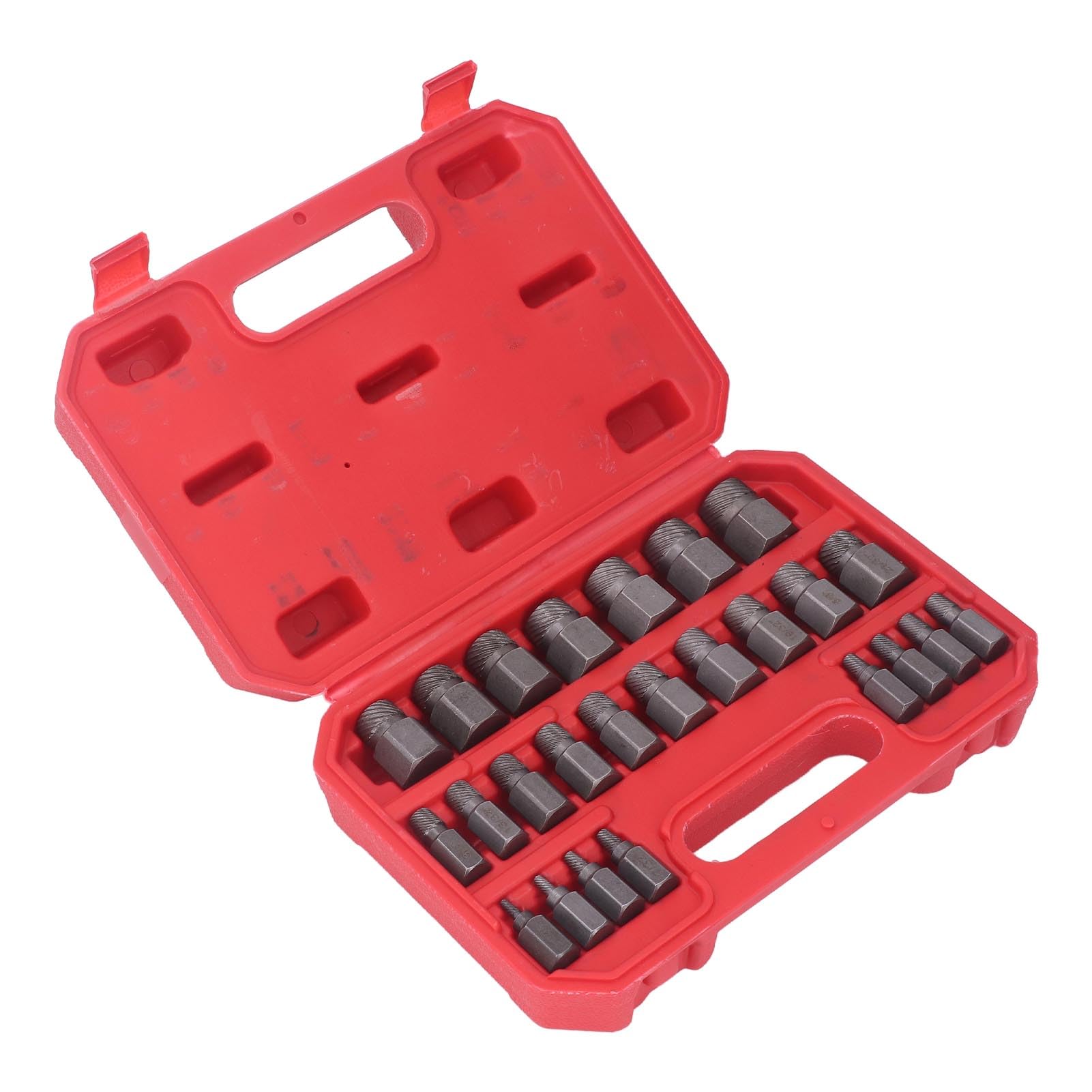 Generic Juego de Extractores de Pernos de 25 Piezas, Herramientas Duraderas para la Eliminación Eficiente de Sujetadores Dañados y Resbaladizos Hechos de Acero Al Cromo Molibdeno