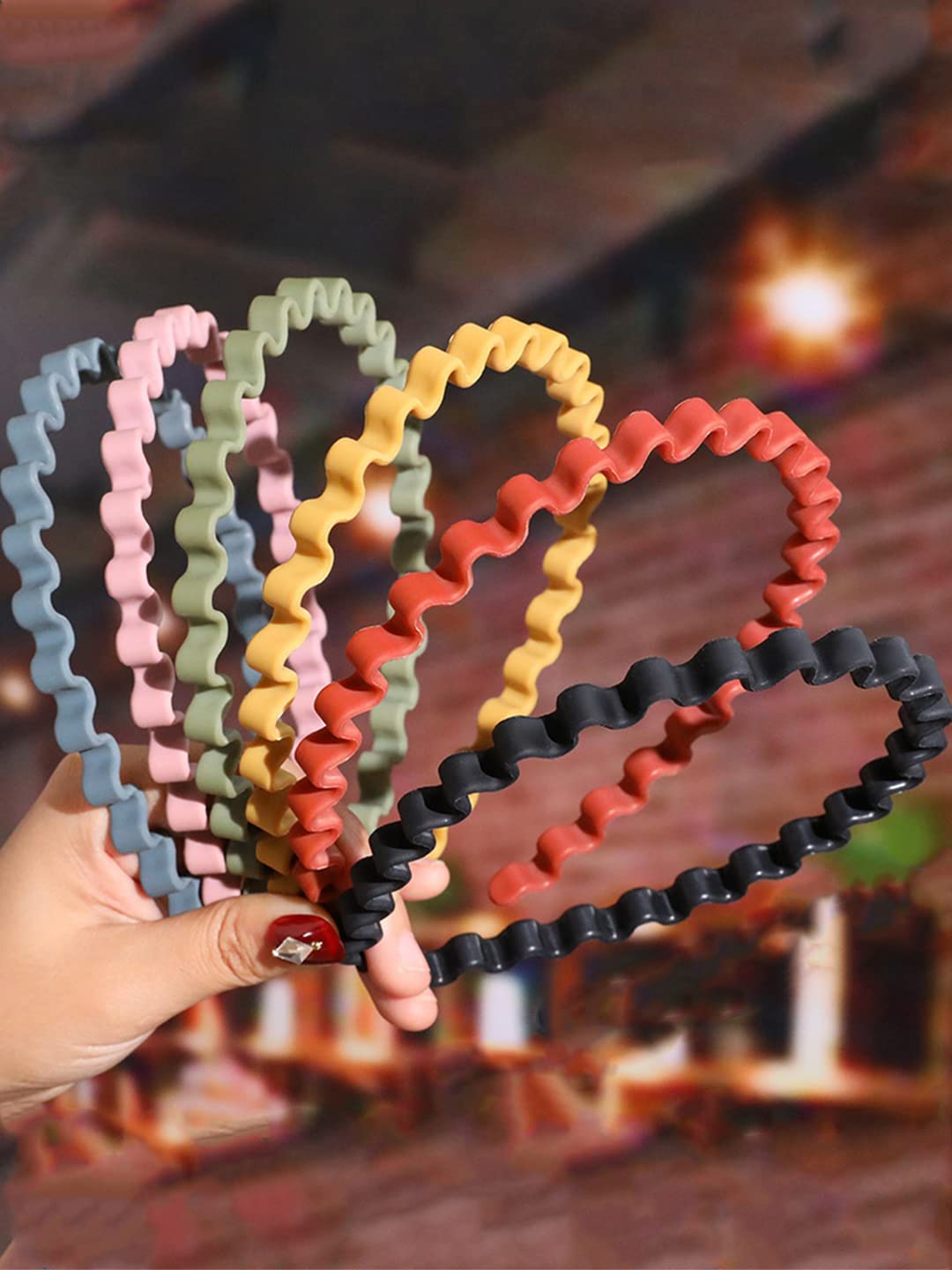 6 Pcs Zigzag Hair Bands Set, Birthday Gift for Her