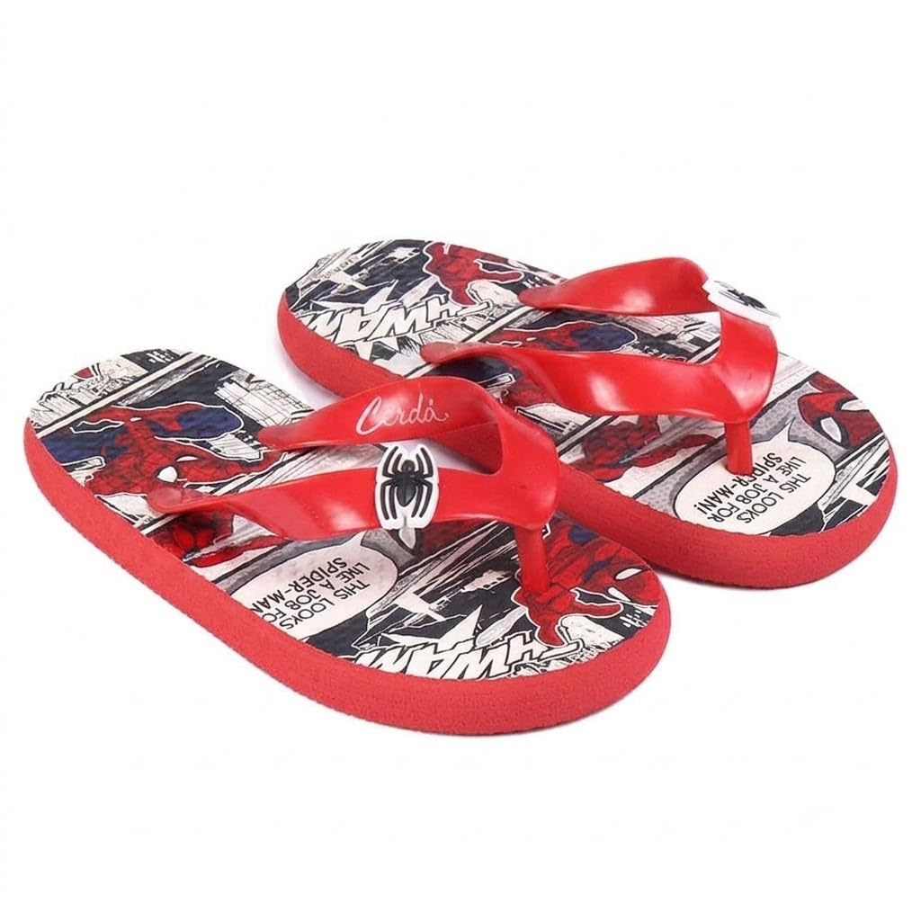 CARTOON Infradito Bambino Spider-Man Marvel 100% EVA, Ciabatte Mare Piscina Spiaggia Leggere Antiscivolo Sandali Estivi per Bambini con Grafica Fumetto