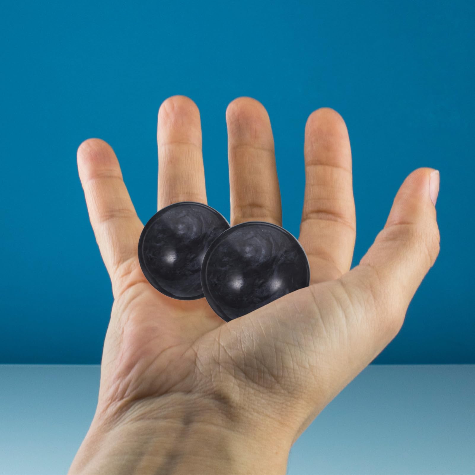 HAPINARY 2 Pcs Hand Balls for Elderly Health Care and Exercise Natural Jade Relief Balls for Hand Therapy and Relaxation
