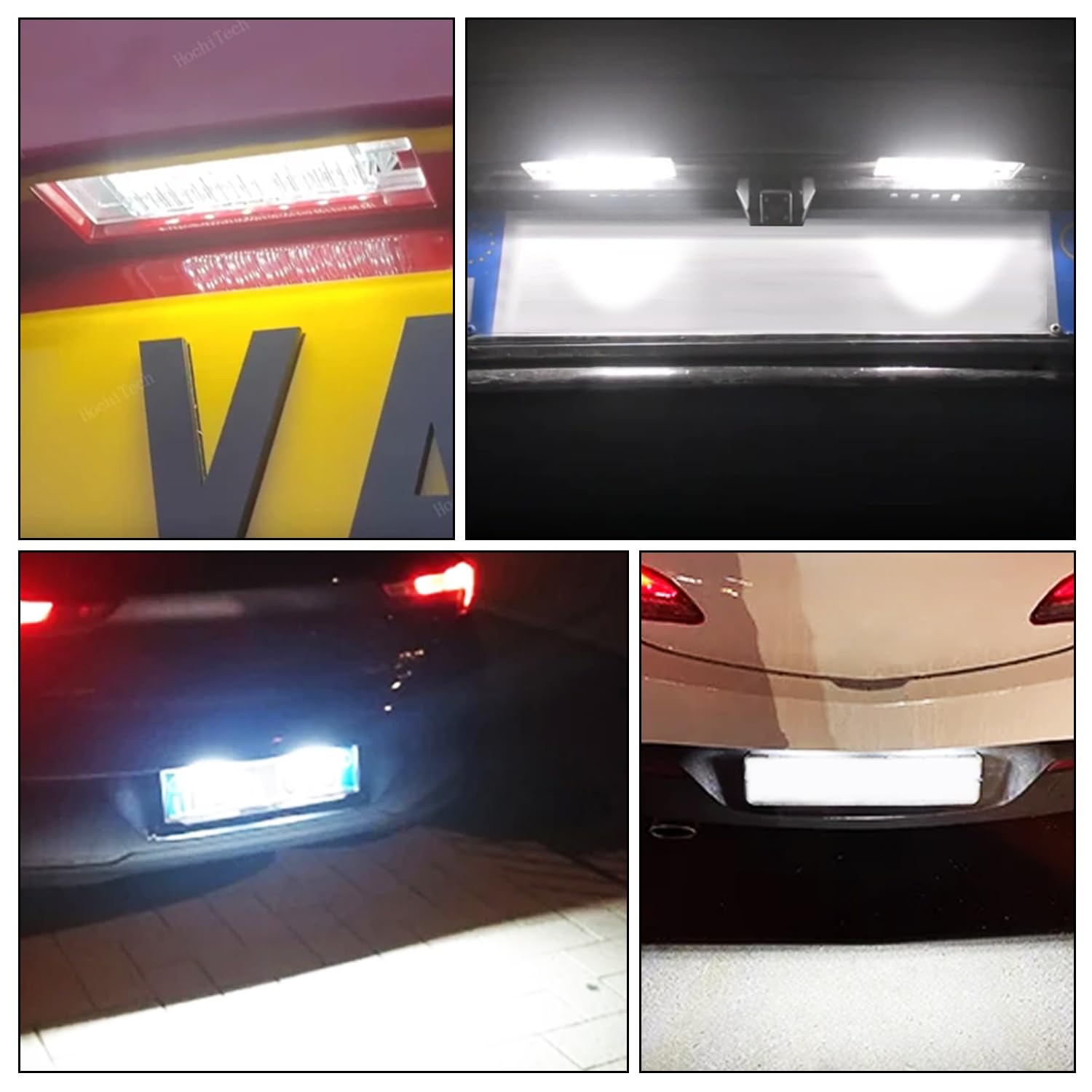 WinPower Luci Targa Led Lampadine Targa Auto Nessun Errore 6000K Luce Bianca Compatibile con Adam Astra Cascada Meriva Corsa Insignia Zafira Malibu etc., 2 pezzi