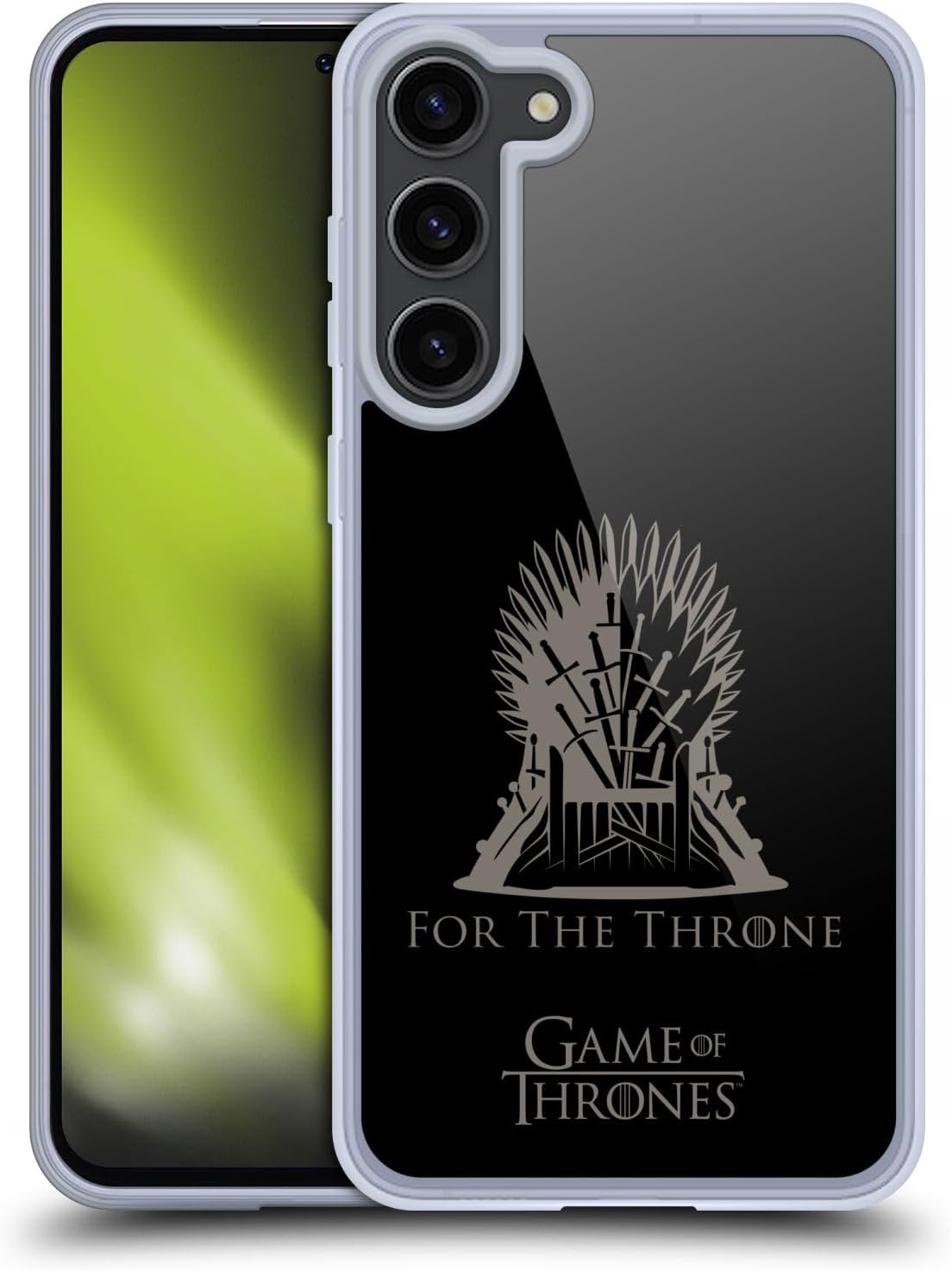 Head Case Designs Officially Licensed HBO Game of Thrones Iron Seat Vector Season 8 for The Throne Art Gel Case [Military Grade] Compatible with Samsung Galaxy S23+ 5G and Compatible with MagSafe