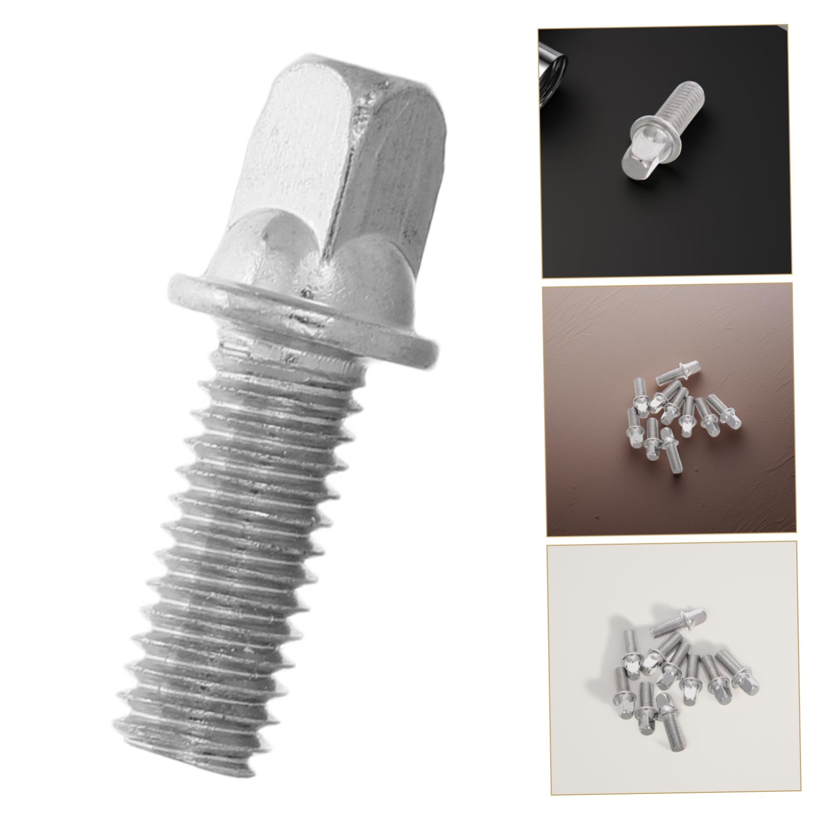 Levemolo 10pcs M6x15mm Drum Screws Set for Snare Drums Mounting Hardware Replacement Parts for Percussion Instruments