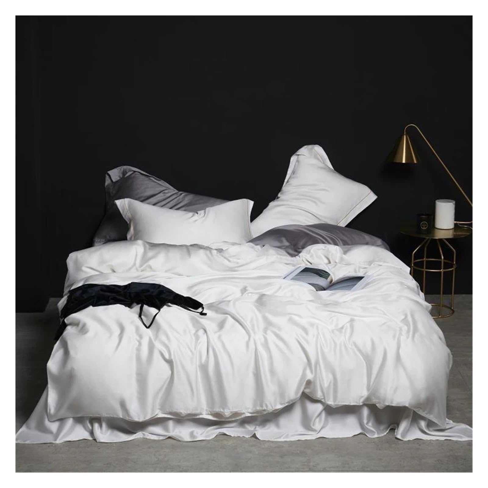 Sbcgfy D Silk Bedding Set Healthy Silkworm Queen Size King Size Uvet Cover Sheet Pillowcase Sheet Set,Cotton Uvet, Zq-11042,-Queen_flat Be Sheet