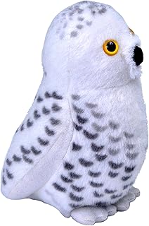 Wild Republic Audubon Birds Snowy Owl with Authentic Bird Sound, Stuffed Animal, Bird Toys for Kids & Birders