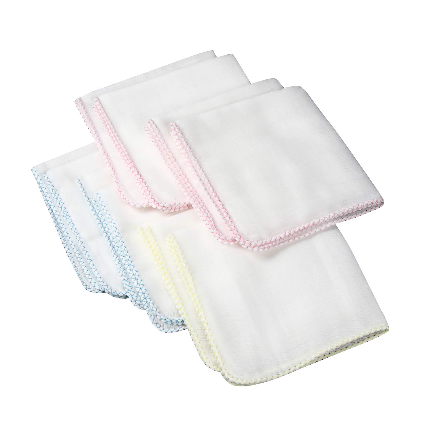 Amazon | イサム商会 綿100% 日本製 ガーゼハンカチ 無地 29cm×29cm(10 