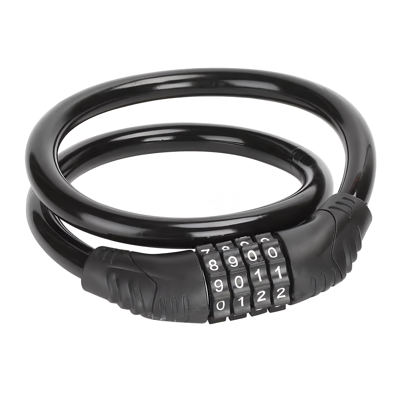 Candado Bicicleta Combinacion Antirrobo de 4 dígitos, Candado Patinete Electrico Cadena Bici Cable De Seguridad Resistente Bike Lock Para Moto Scooters Bicicletas Puertas