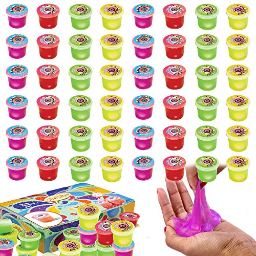 Eye Slime Cool Putty - Non Sticky, Stress & Anxiety Relief, Wet, Super Soft Sludge Toy with an Eye Ball Inside - Party Favor for Kids and Adults - | Jumbo Pack of 48 PCS