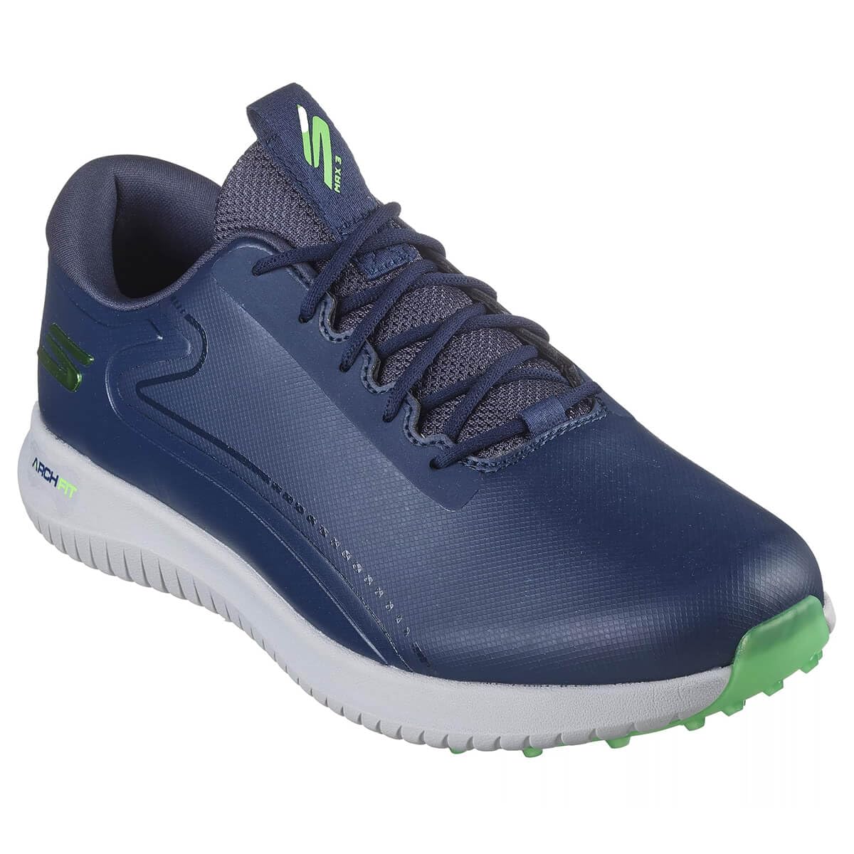Skechers Men's GO Golf Max 3 Spikeless Golf Shoes - 9M Navy/Lime