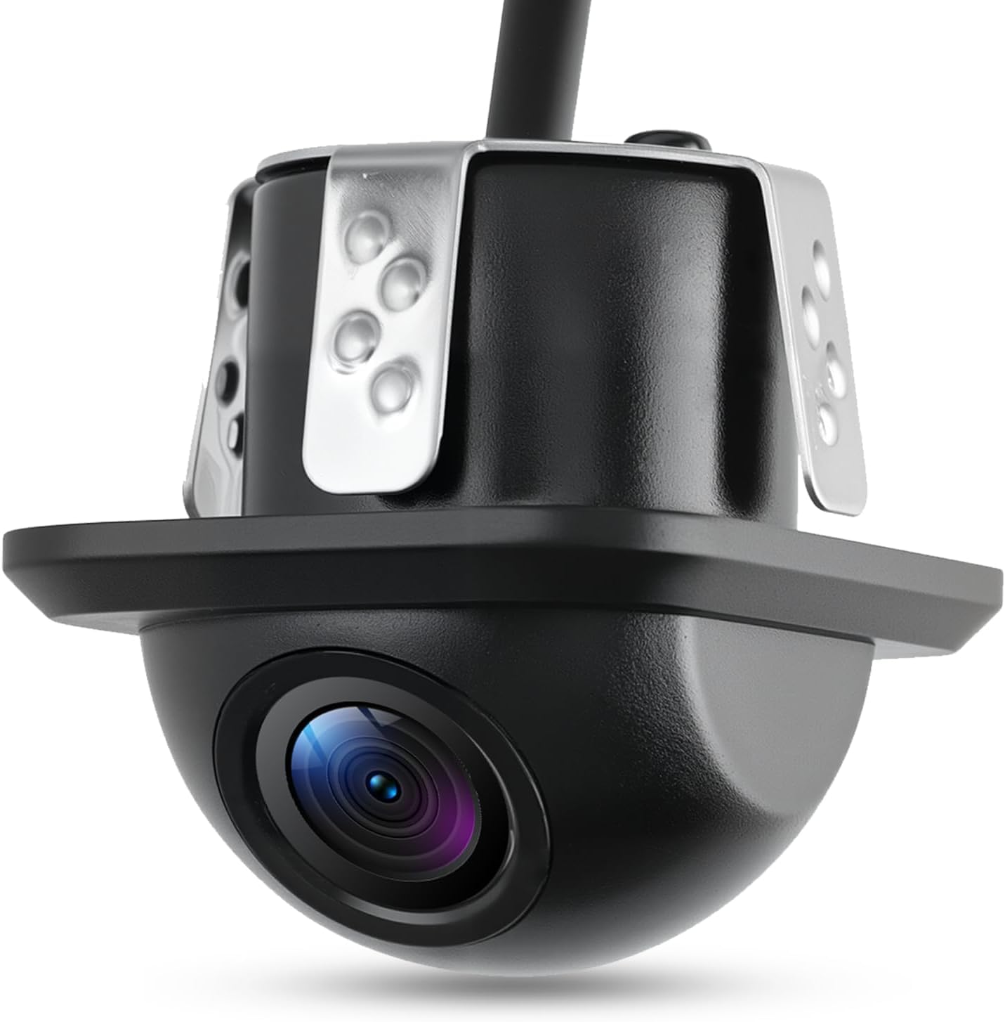 Cámara de Visión Trasera para Coche, 170° Gran Angular Impermeable IP68, Lente HD con Visión Nocturna y Líneas de Aparcamiento, Asistente de Marcha Atrás Universal para Bus/RV/Camión/Remolque