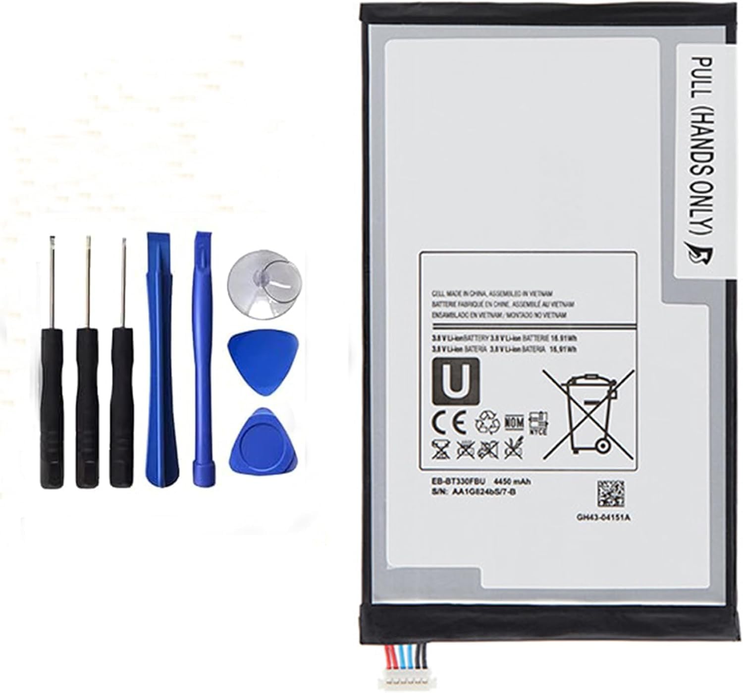 Batería EB-BT330FBE para Samsung Galaxy Tab 4 8.0 con kit de herramientas de montaje 8