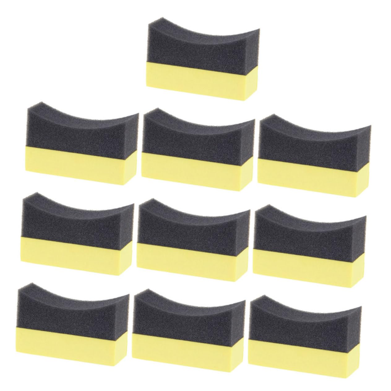 MAGICLULU 5 Set Spugne Multifunzionali Per Pulizia Auto Applicatore Per Lucidatura Pneumatici Spugne Per Dettagli Auto Assorbimento E Design Compatto Per Manutenzione Facile 10 Pezzi*5