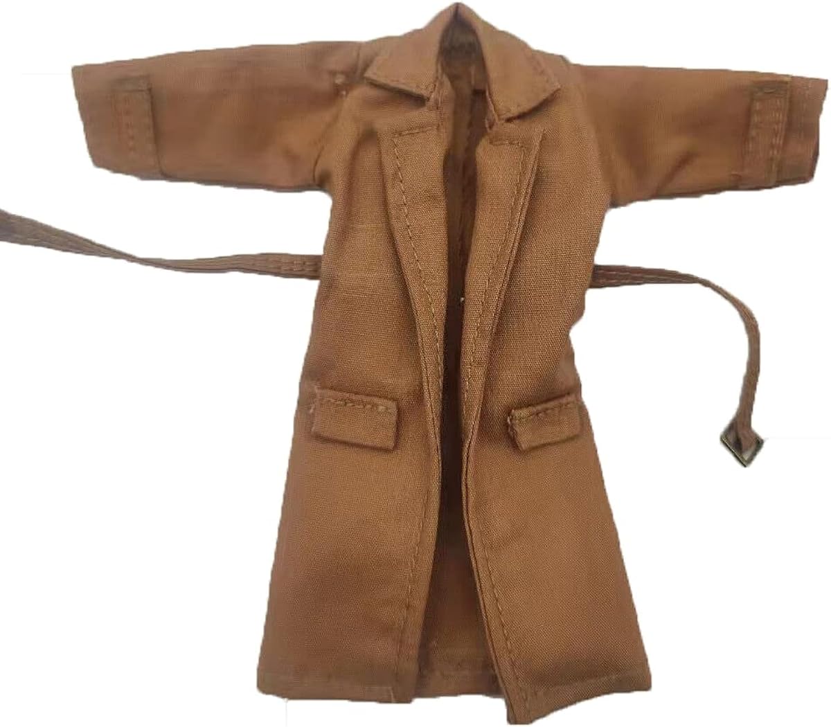 1/12 Scale Clothes Brown Male Coat Model with Iron Wire for 6" Body Figure