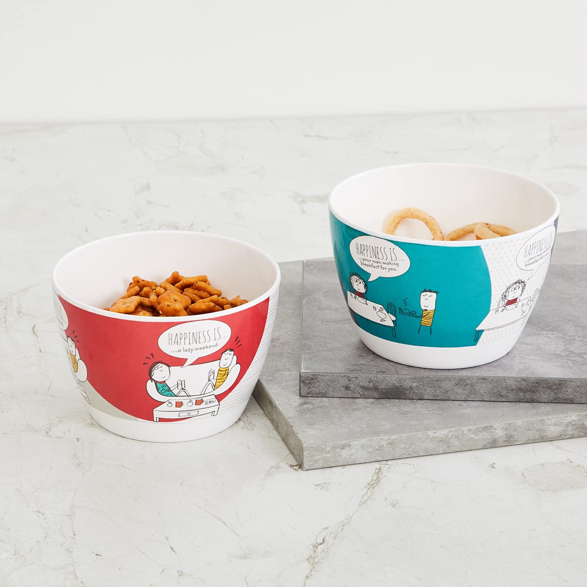 Home Centre Melina Aleka Happiness 2-Piece Bowl