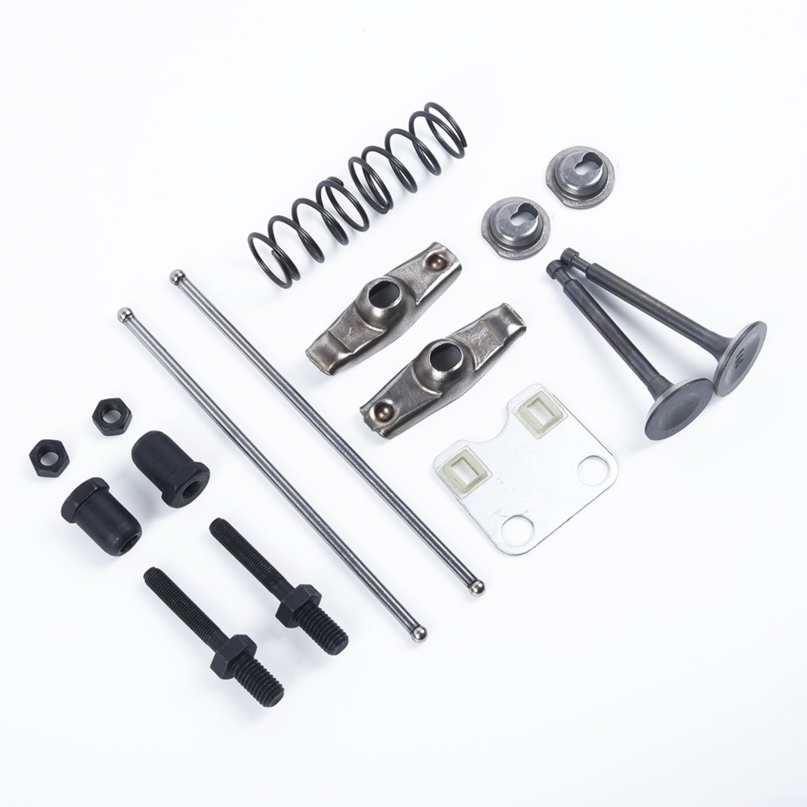 Ensemble de 17 pièces de rechange pour soupape de moteur à culbuteur - Plaque de guidage pour GX200 5,5 HP 6,5 HP